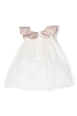 Embroidered ruffle-neck cotton dress LA STUPENDERIA KIDS | CCAB72X47S06.